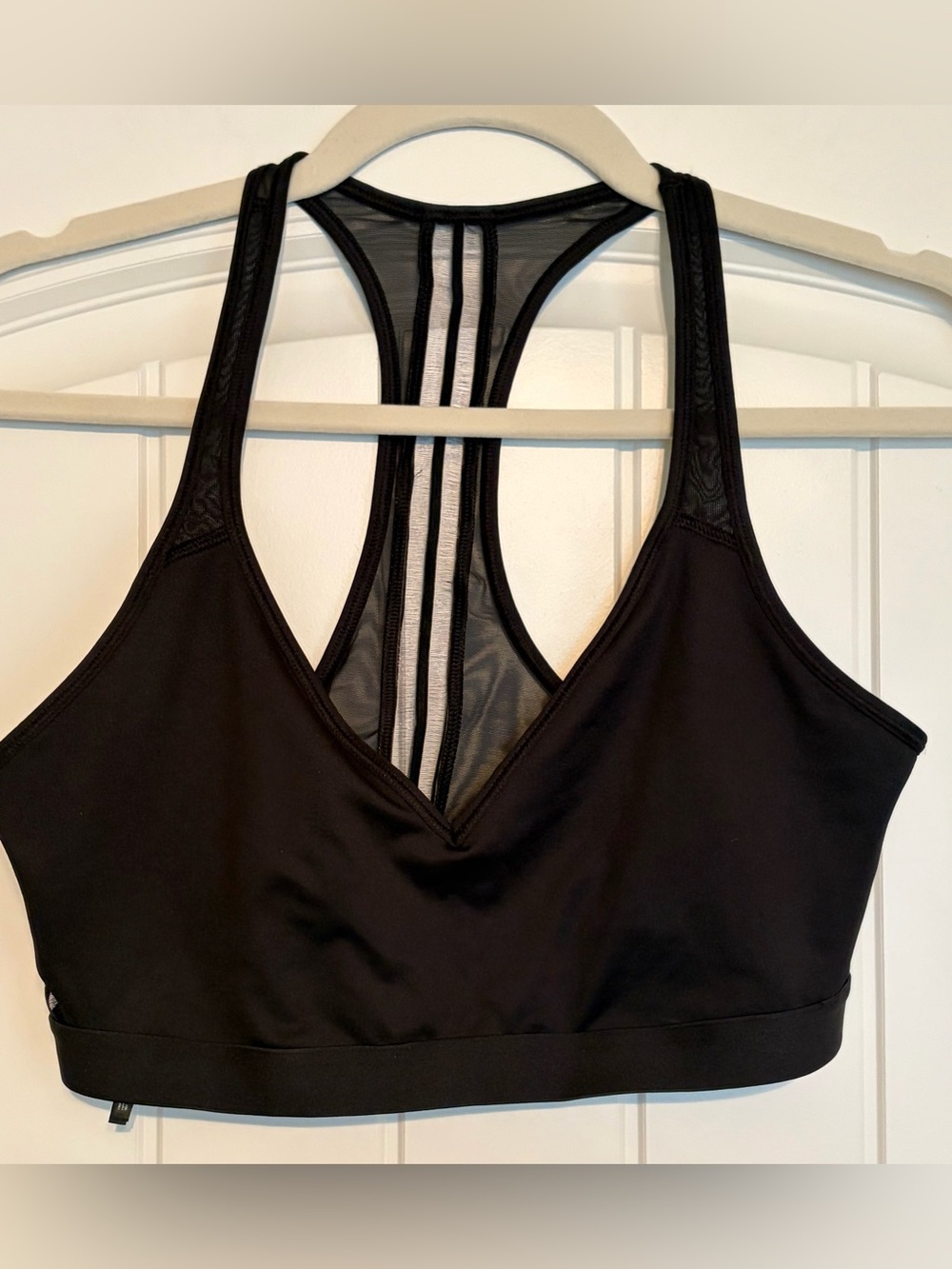 Victoria's Secret Black Mesh-Back Sports Bralette